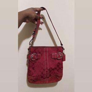 Vintage red Coach Bag